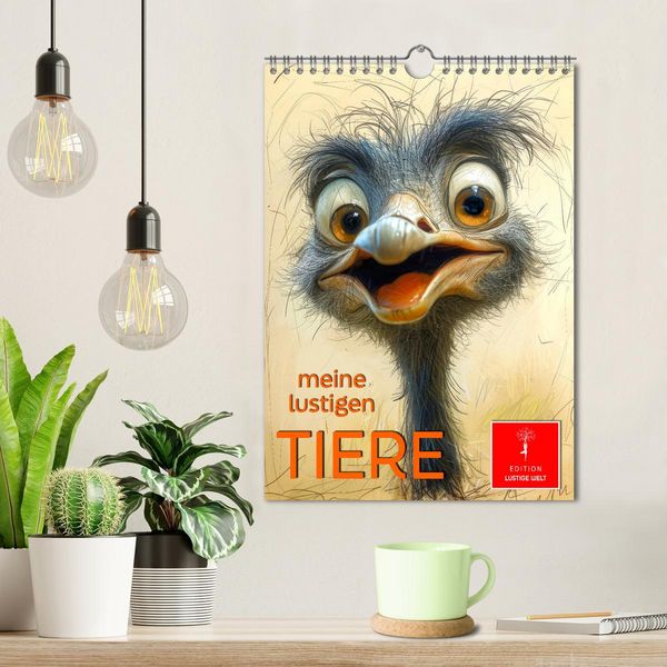 Produktbild: Meine lustigen Tiere (Wandkalender 2026 DIN A4 hoch), CALVENDO Monatskalender