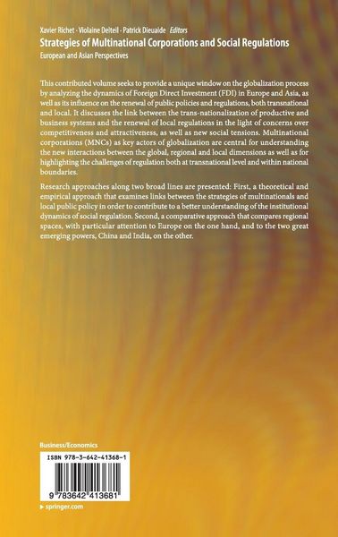 Produktbild: Strategies of Multinational Corporations and Social Regulations
