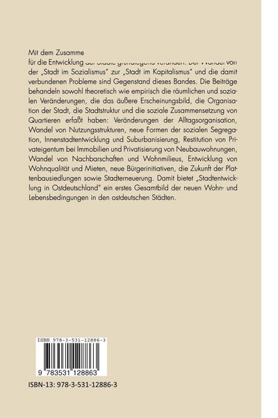 Produktbild: Stadtentwicklung in Ostdeutschland