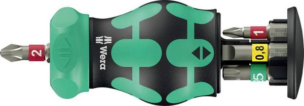 Produktbild: Wera Kompakt Stubby Magazin RA 1 2025 Universal Bit-Set