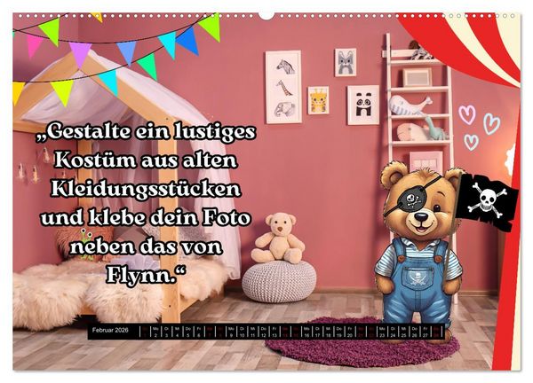 Produktbild: Flynn und seine aufregende Reise durch das Jahr (Wandkalender 2026 DIN A2 quer), CALVENDO Monatskalender