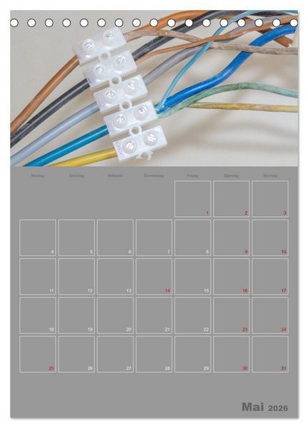Produktbild: Brandgef&auml;hrliche elektrische Anlagen (Tischkalender 2026 DIN A5 hoch), CALVENDO Monatskalender
