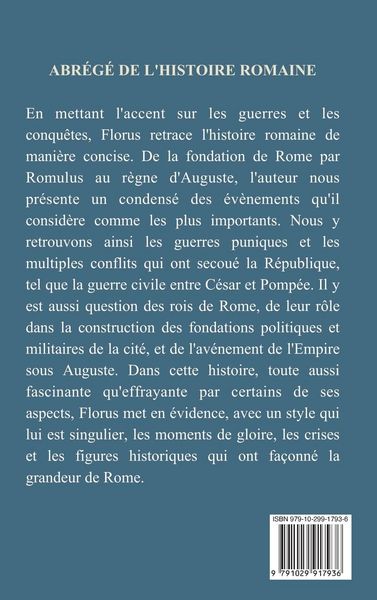 Produktbild: Abr&eacute;g&eacute; de l'histoire romaine (Annot&eacute;)