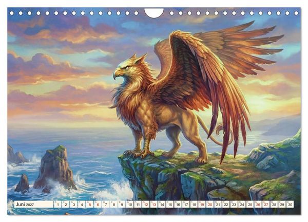 Produktbild: Gesch&ouml;pfe der Legenden - Eine Reise durch die Welt mystischer Wesen (Wandkalender 2027 DIN A4 quer), CALVENDO Monatskalender