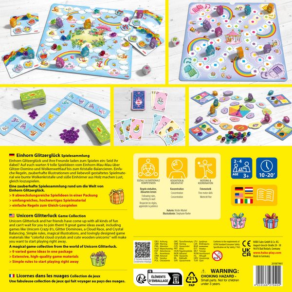 Produktbild: Einhorn Glitzergl&uuml;ck Spielesammlung