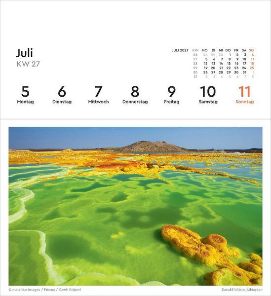 Produktbild: Farben der Erde - KUNTH Postkartenkalender 2027