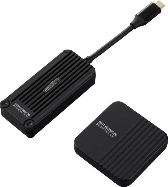 Produktbild: SpeaKa Professional SP-TR-300 Drahtloses Full HD Pr&auml;sentationssystem USB-C&reg; (DP Alt Mode) HDMI&reg; 30m 5GHz 1920 x 1080 Pixel