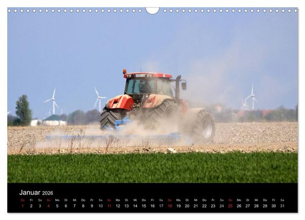 Produktbild: Trecker & Co. bei der Arbeit - Landwirtschaft in Ostfriesland (Wandkalender 2026 DIN A3 quer), CALVENDO Monatskalender