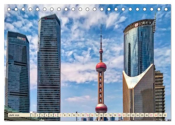 Produktbild: St&auml;dte der Welt - Shanghai (Tischkalender 2026 DIN A5 quer), CALVENDO Monatskalender