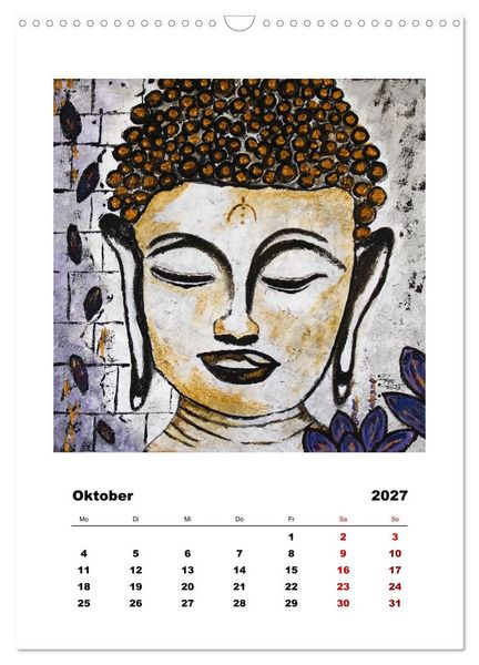 Produktbild: Buddha Relax (Wandkalender 2027 DIN A3 hoch), CALVENDO Monatskalender