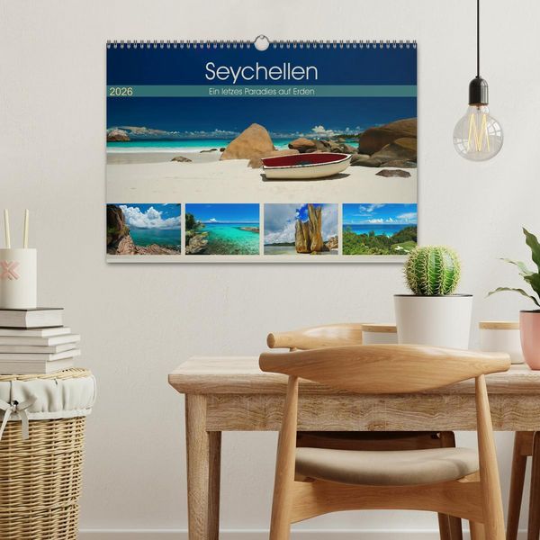 Produktbild: Seychellen - Ein letztes Paradies auf Erden (Wandkalender 2026 DIN A3 quer), CALVENDO Monatskalender