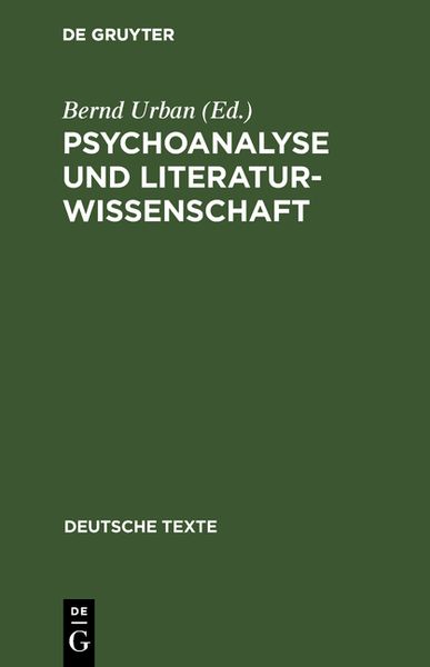 Produktbild: Psychoanalyse und Literaturwissenschaft