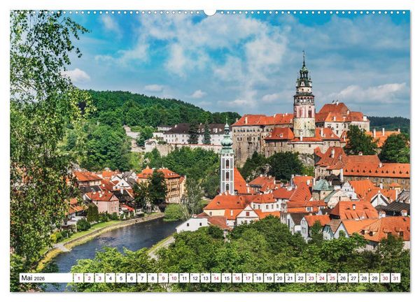 Produktbild: Ein Wochenende in Krumau (hochwertiger Premium Wandkalender 2026 DIN A2 quer), Kunstdruck in Hochglanz