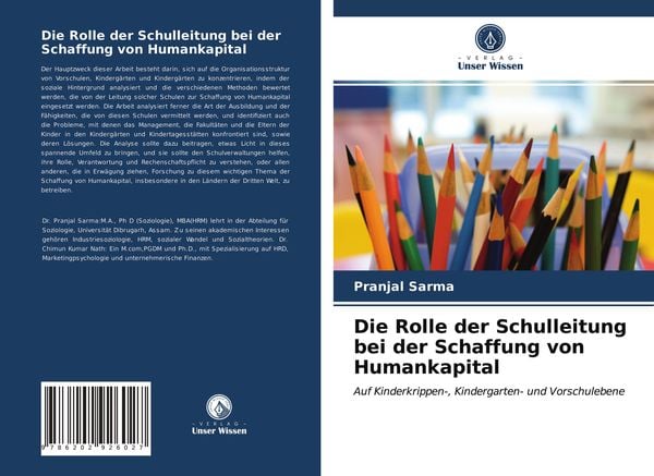 Die Rolle der Schulleitung bei der Schaffung von Humankapital, Taschenbuch von Pranjal Sarma, AV Akademikerverlag, 9786202926027