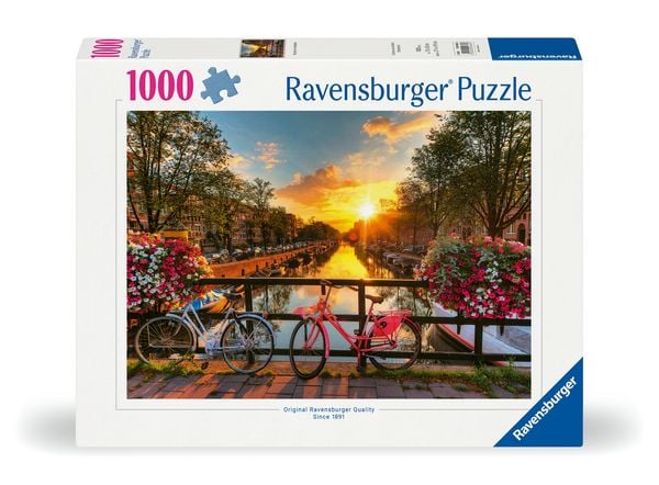 Produktbild: Erwachsenenpuzzle 1000 Teile - Fahrr&auml;der in Amsterdam - Bestseller