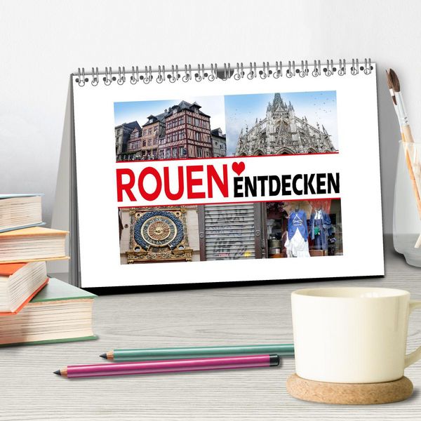 Produktbild: Rouen entdecken (Tischkalender 2026 DIN A5 quer), CALVENDO Monatskalender