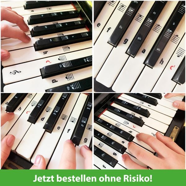 Produktbild: ARTIST AHEAD Noten Aufkleber f&uuml;r Klavier & Keyboard