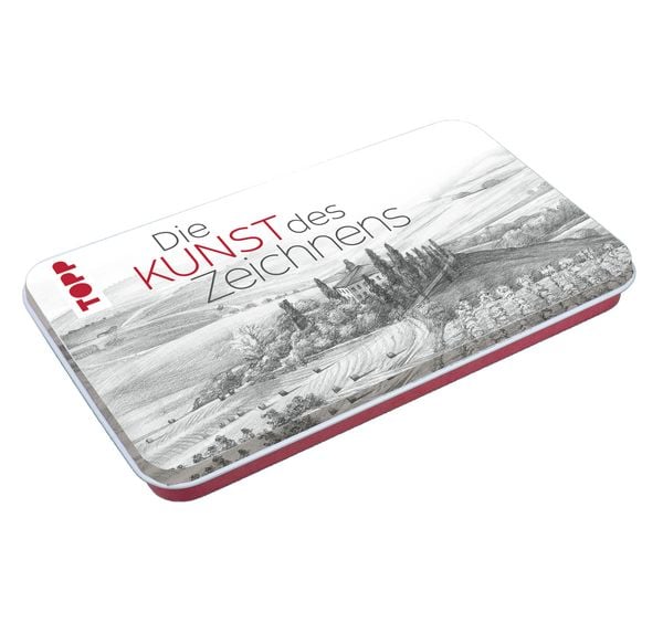 Produktbild: Die Kunst des Zeichnens Zeichenmaterial mit Metalldose