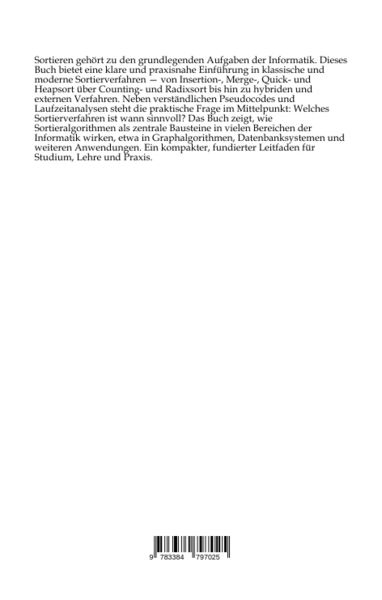 Produktbild: Sortieralgorithmen