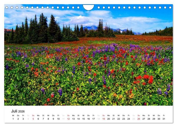 Produktbild: Kanadische Landschaften 2026 (Wandkalender 2026 DIN A4 quer), CALVENDO Monatskalender