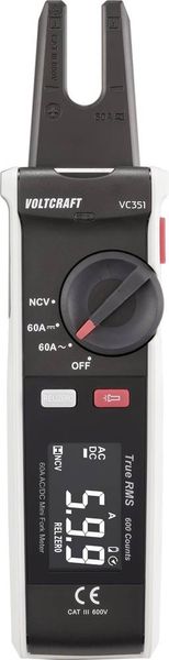 Produktbild: VOLTCRAFT VC-351 Stromzange CAT III 600V Anzeige (Counts): 600