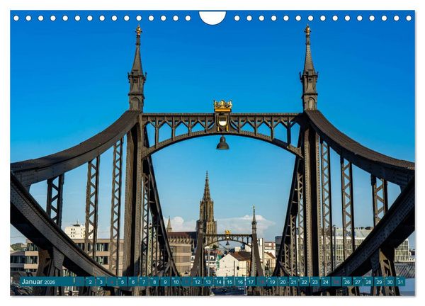 Produktbild: Quer durch Ulm (Wandkalender 2026 DIN A4 quer), CALVENDO Monatskalender