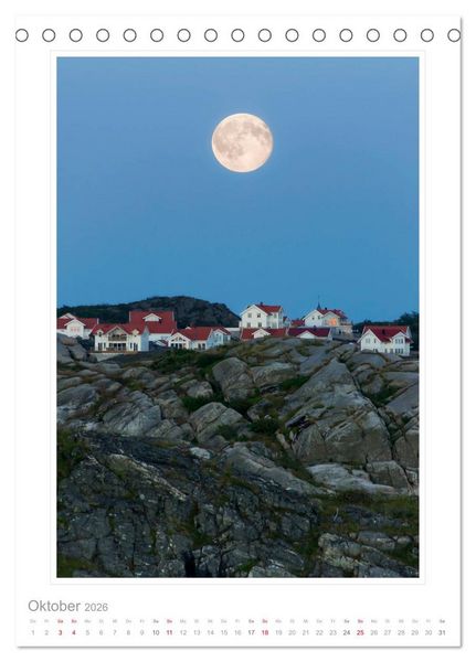 Produktbild: Bohusl&auml;n - &uuml;ber Stadt und Land (Tischkalender 2026 DIN A5 hoch), CALVENDO Monatskalender
