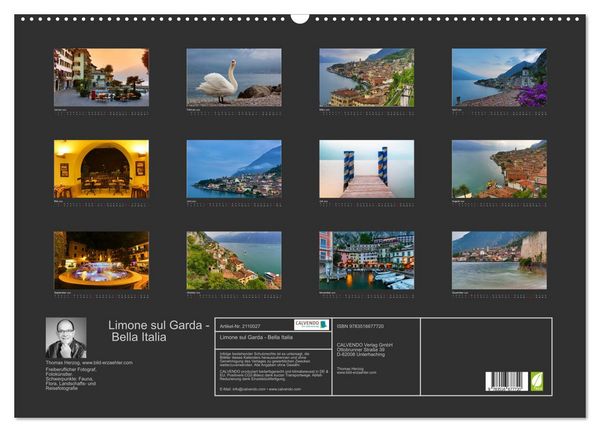Produktbild: Limone sul Garda - Bella Italia (Wandkalender 2026 DIN A2 quer), CALVENDO Monatskalender