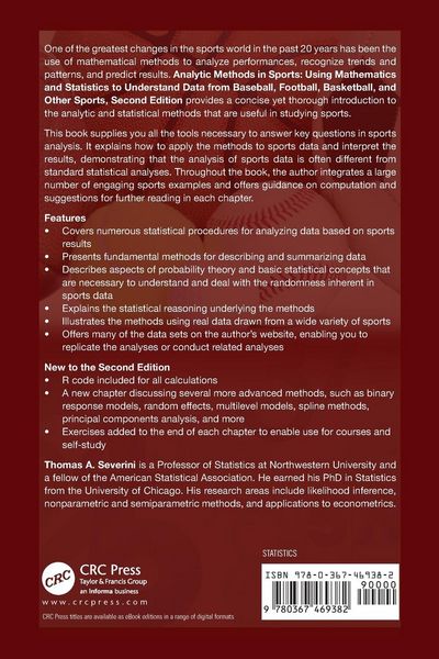 Produktbild: Analytic Methods in Sports