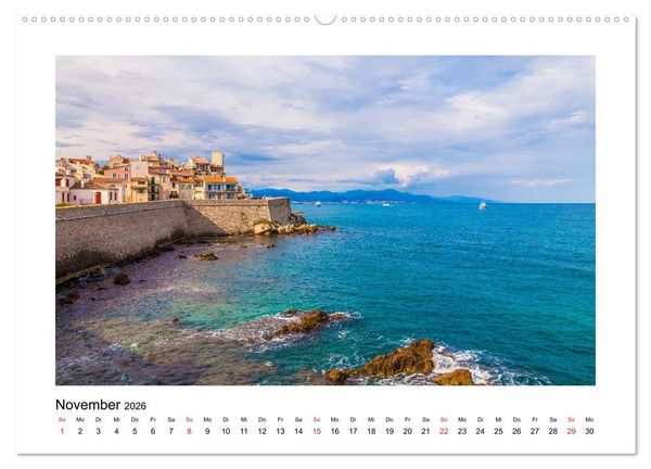 Produktbild: COTE D'AZUR Impressionen (hochwertiger Premium Wandkalender 2026 DIN A2 quer), Kunstdruck in Hochglanz