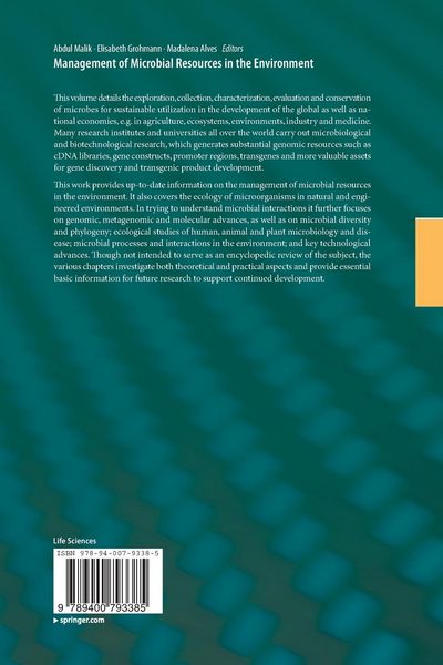 Produktbild: Management of Microbial Resources in the Environment
