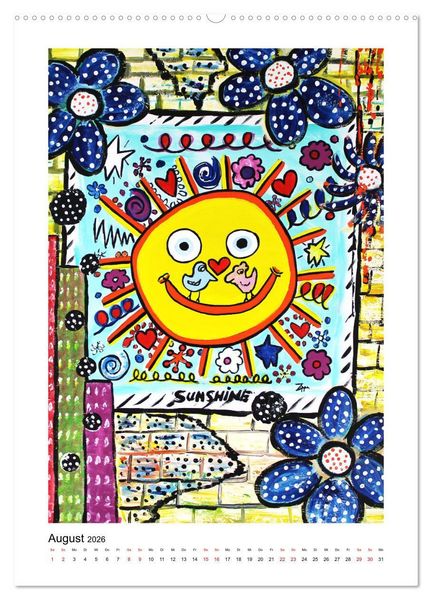 Produktbild: Hommage an die Superstars der Malerei - Atelier Zippo (Wandkalender 2026 DIN A2 hoch), CALVENDO Monatskalender
