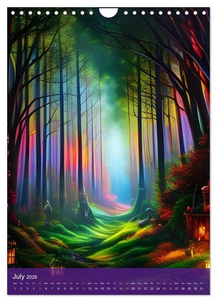 Produktbild: Prismatic Visions (Wall Calendar 2026 DIN A4 portrait), CALVENDO 12 Month Wall Calendar