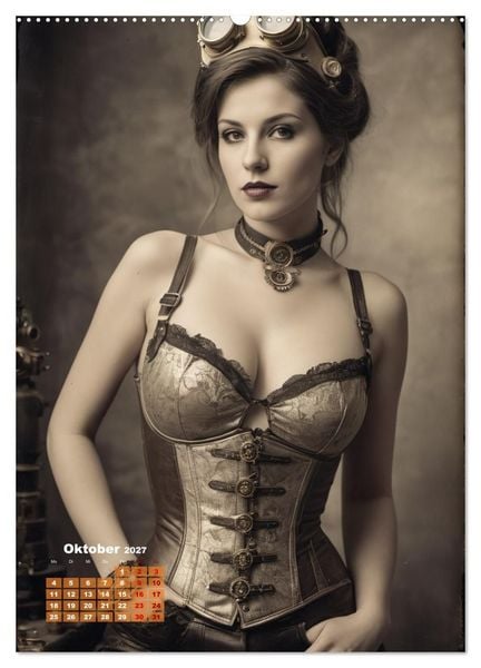 Produktbild: Steampunk erotisch (Wandkalender 2027 DIN A2 hoch), CALVENDO Monatskalender