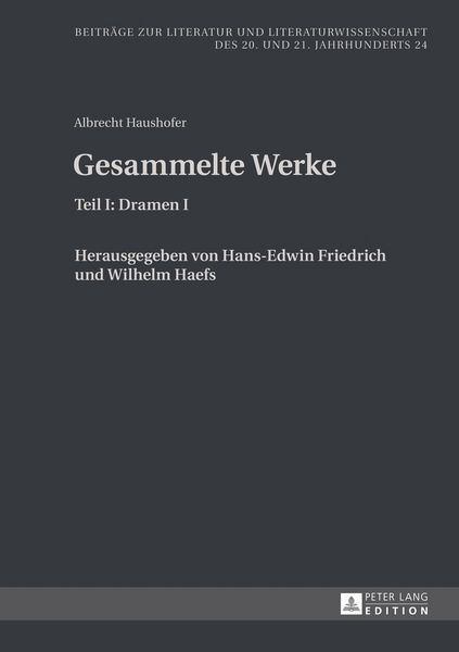 Produktbild: Albrecht Haushofer: Gesammelte Werke