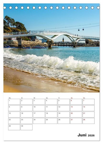 Produktbild: Busan - Reiseplaner (Tischkalender 2026 DIN A5 hoch), CALVENDO Monatskalender