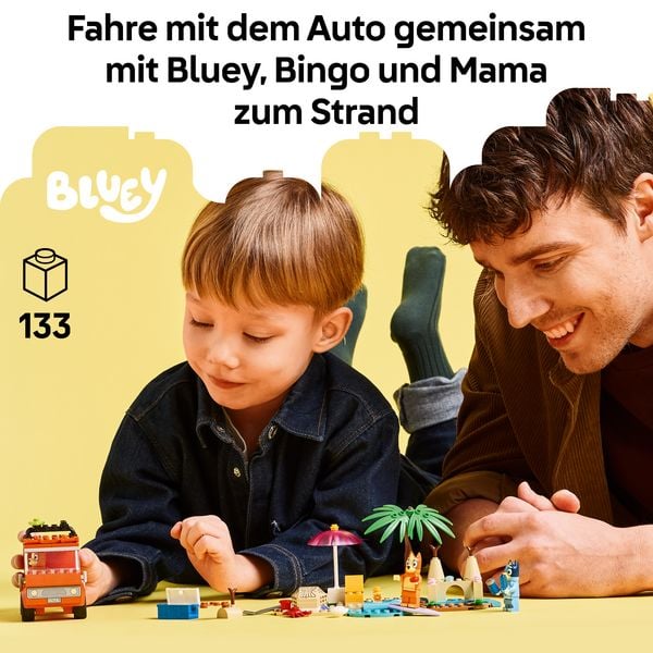 Produktbild: LEGO Bluey: Blueys Strandausflug - Spielzeug f&uuml;r Kleinkinder - 11202