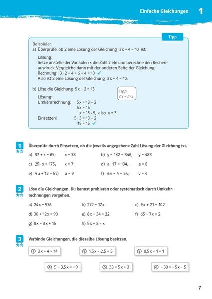 Produktbild: 10-Minuten-Training Mathematik Gleichungen l&ouml;sen 7. - 10. Klasse