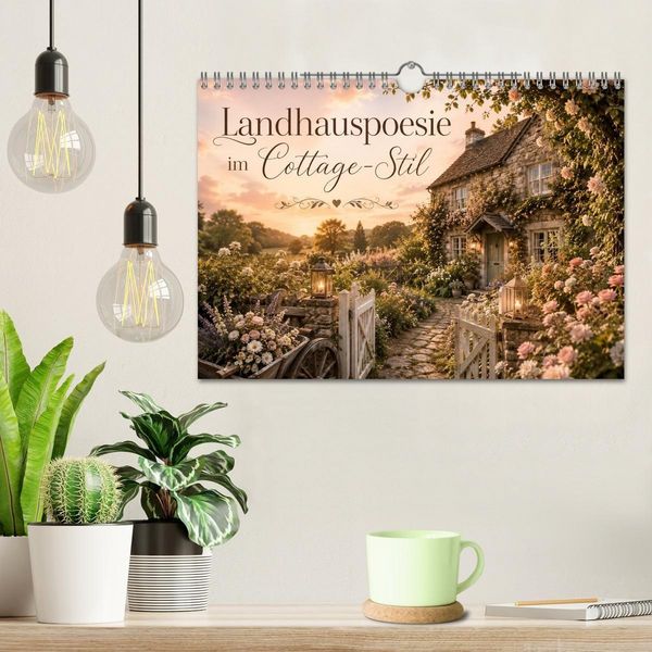 Produktbild: Landhauspoesie im Cottage-Stil (Wandkalender 2027 DIN A4 quer), CALVENDO Monatskalender