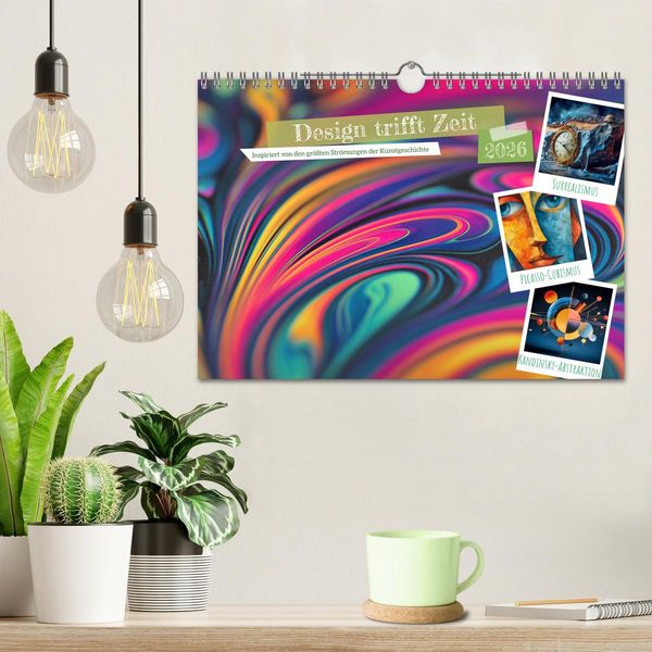 Produktbild: Design trifft Zeit (Wandkalender 2026 DIN A4 quer), CALVENDO Monatskalender