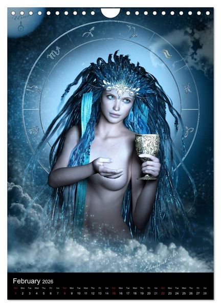 Produktbild: Zodiac Fantasy Circle (Wall Calendar 2026 DIN A4 portrait), CALVENDO 12 Month Wall Calendar