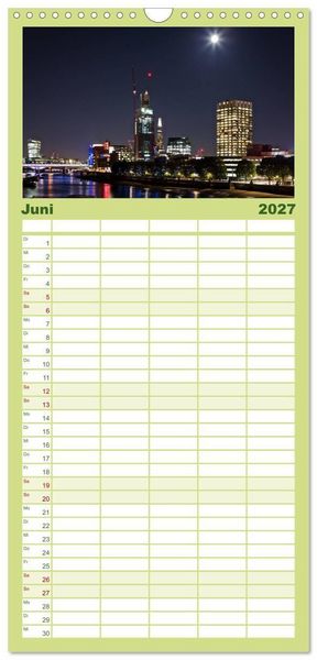 Produktbild: Familienplaner 2027 - Wundervolles London mit 5 Spalten (Wandkalender, 21 x 45 cm) CALVENDO