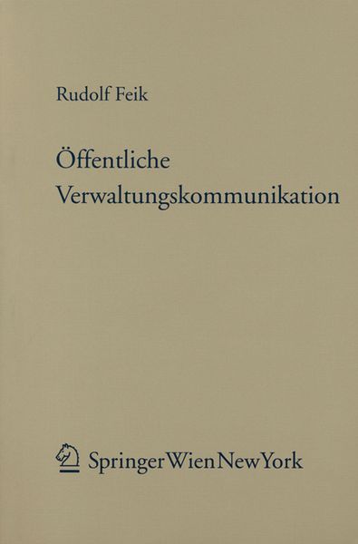 Produktbild: &Ouml;ffentliche Verwaltungskommunikation