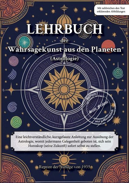 Produktbild: LEHRBUCH der Wahrsagekunst aus den Planeten (Astrologie)