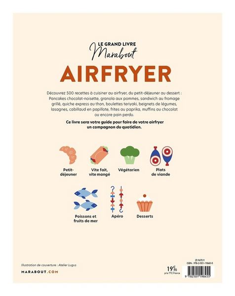 Produktbild: Airfryer : 500 recettes inratables