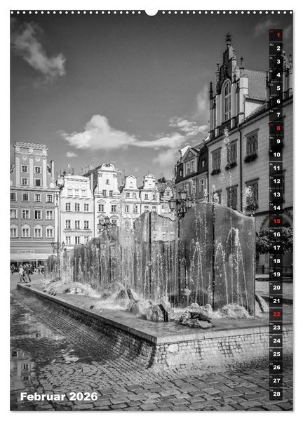 Produktbild: BRESLAU SCHWARZWEI&szlig; (hochwertiger Premium Wandkalender 2026 DIN A2 hoch), Kunstdruck in Hochglanz