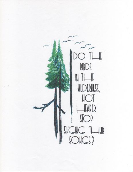 Produktbild: Do the Birds in the Wilderness, Not Heard, Stop Singing Their Songs? (The Evolution of Confusion)