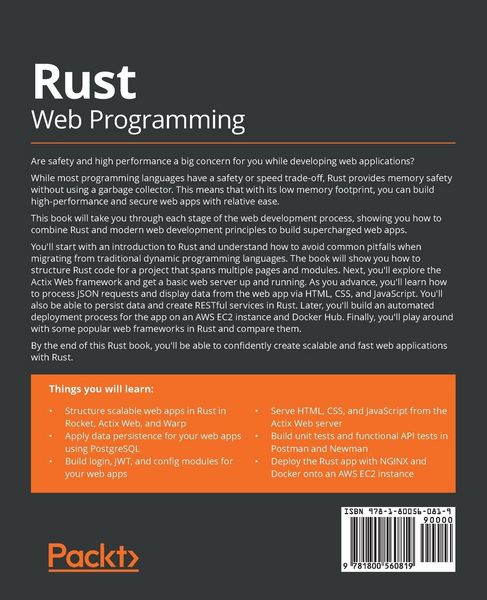 Produktbild: Rust Web Programming
