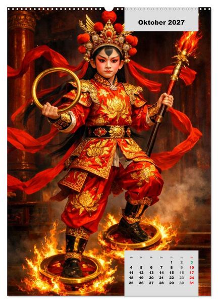 Produktbild: Masken und Magie &ndash; Die Gesichter der Peking-Oper (Wandkalender 2027 DIN A2 hoch), CALVENDO Monatskalender