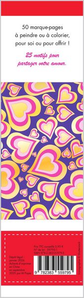 Produktbild: Amour : 50 marque-pages &agrave; peindre ou &agrave; colorier